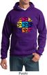 Mens Yoga Hoodie Pop Art Om Hoody