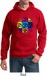 Mens Yoga Hoodie Pop Art Om Hoody