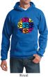 Mens Yoga Hoodie Pop Art Om Hoody