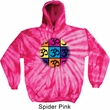 Mens Yoga Hoodie Pop Art Om Tie Dye Hoody