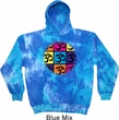 Mens Yoga Hoodie Pop Art Om Tie Dye Hoody