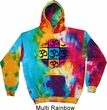 Mens Yoga Hoodie Pop Art Om Tie Dye Hoody