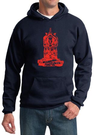 Mens Yoga Hoodie Red Tara Hoody