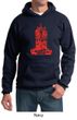 Mens Yoga Hoodie Red Tara Hoody