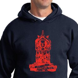 Mens Yoga Hoodie Red Tara Hoody