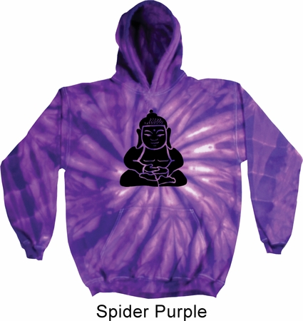 Mens Yoga Hoodie Shadow Buddha Tie Dye Hoody