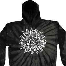 Mens Yoga Hoodie Sketch Lotus Tie Dye Hoody Mens Yoga Hoodie Sketch Lotus Tie Dye Hoody