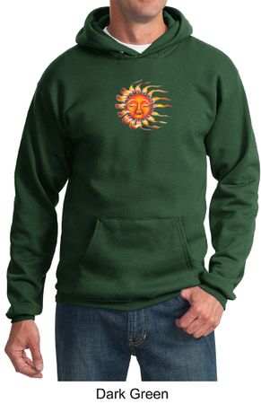 Mens Yoga Hoodie Sleeping Sun Meditation Adult Hoody