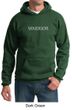 Mens Yoga Hoodie Warrior Text Hoody