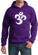 Mens Yoga Hoodie White Distressed OM Hoody