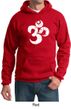Mens Yoga Hoodie White Distressed OM Hoody