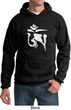 Mens Yoga Hoodie White Tibetan Om Hoody