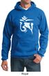Mens Yoga Hoodie White Tibetan Om Hoody