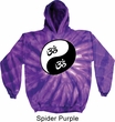 Mens Yoga Hoodie Yin Yang AUM Tie Dye Hoody