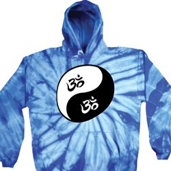 Mens Yoga Hoodie Yin Yang AUM Tie Dye Hoody Mens Yoga Hoodie Yin Yang AUM Tie Dye Hoody