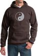Mens Yoga Hoodie Yin Yang Big Print Meditation Hoody