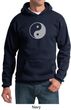Mens Yoga Hoodie Yin Yang Big Print Meditation Hoody