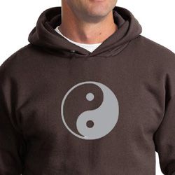 Mens Yoga Hoodie Yin Yang Big Print Meditation Hoody Mens Yoga Hoodie Yin Yang Big Print Meditation Hoody