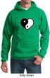 Mens Yoga Hoodie Yin Yang Heart Hoody