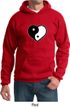 Mens Yoga Hoodie Yin Yang Heart Hoody