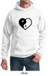 Mens Yoga Hoodie Yin Yang Heart Hoody