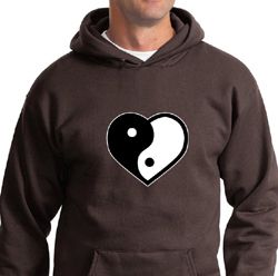 Mens Yoga Hoodie Yin Yang Heart Hoody Mens Yoga Hoodie Yin Yang Heart Hoody