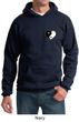 Mens Yoga Hoodie Yin Yang Heart Pocket Print Hoody