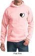 Mens Yoga Hoodie Yin Yang Heart Pocket Print Hoody