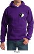 Mens Yoga Hoodie Yin Yang Heart Pocket Print Hoody