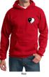 Mens Yoga Hoodie Yin Yang Heart Pocket Print Hoody