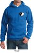 Mens Yoga Hoodie Yin Yang Heart Pocket Print Hoody