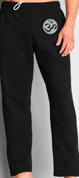 Mens Yoga Pants with OM Leg Print