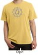 Mens Yoga Pigment Dyed T-shirt Anahata Heart Chakra Tee Shirt