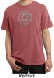 Mens Yoga Pigment Dyed T-shirt Anahata Heart Chakra Tee Shirt