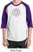 Mens Yoga Raglan Shirt Anahata Heart Chakra Shirt