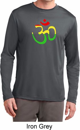 Mens Yoga Rasta Aum Dry Wicking Long Sleeve