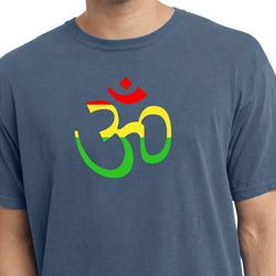 Mens Yoga Rasta Aum Pigment Dyed T-shirt Mens Yoga Rasta Aum Pigment Dyed T-shirt