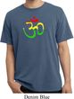 Mens Yoga Rasta Aum Pigment Dyed T-shirt