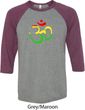 Mens Yoga Rasta Aum Raglan Shirt