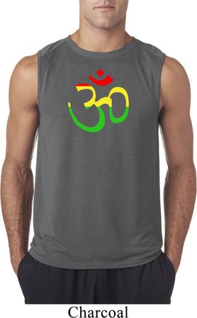 Mens Yoga Rasta Aum Sleeveless Shirt