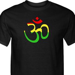 Mens Yoga Rasta Aum Tall T-shirt Mens Yoga Rasta Aum Tall T-shirt