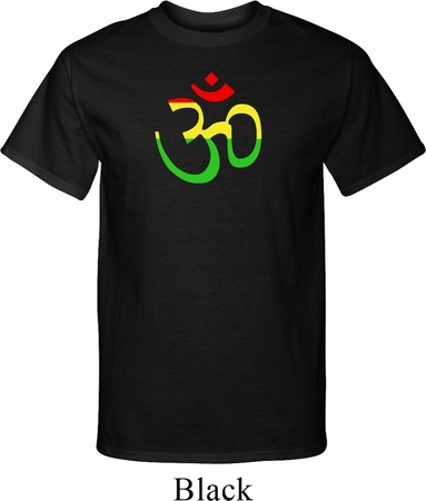 Mens Yoga Rasta Aum Tall T-shirt