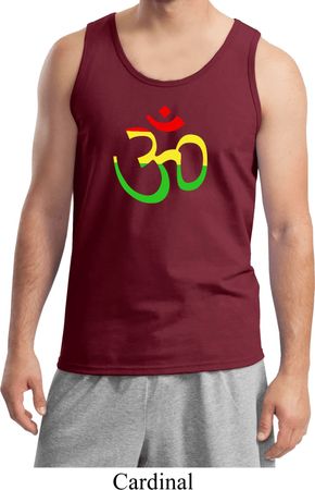 Mens Yoga Rasta Aum Tank Top