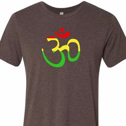 Mens Yoga Rasta Aum Tri Blend Shirt Mens Yoga Rasta Aum Tri Blend Shirt