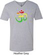 Mens Yoga Rasta Aum V-neck Shirt