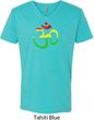 Mens Yoga Rasta Aum V-neck Shirt