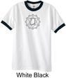 Mens Yoga Ringer Shirt Anahata Heart Chakra Shirt