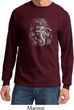 Mens Yoga Shirt 3D Ganesha Darks Long Sleeve Tee T-Shirt