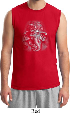Mens Yoga Shirt 3D Ganesha Darks Muscle Tee T-Shirt