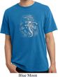 Mens Yoga Shirt 3D Ganesha Darks Pigment Dyed Tee T-Shirt